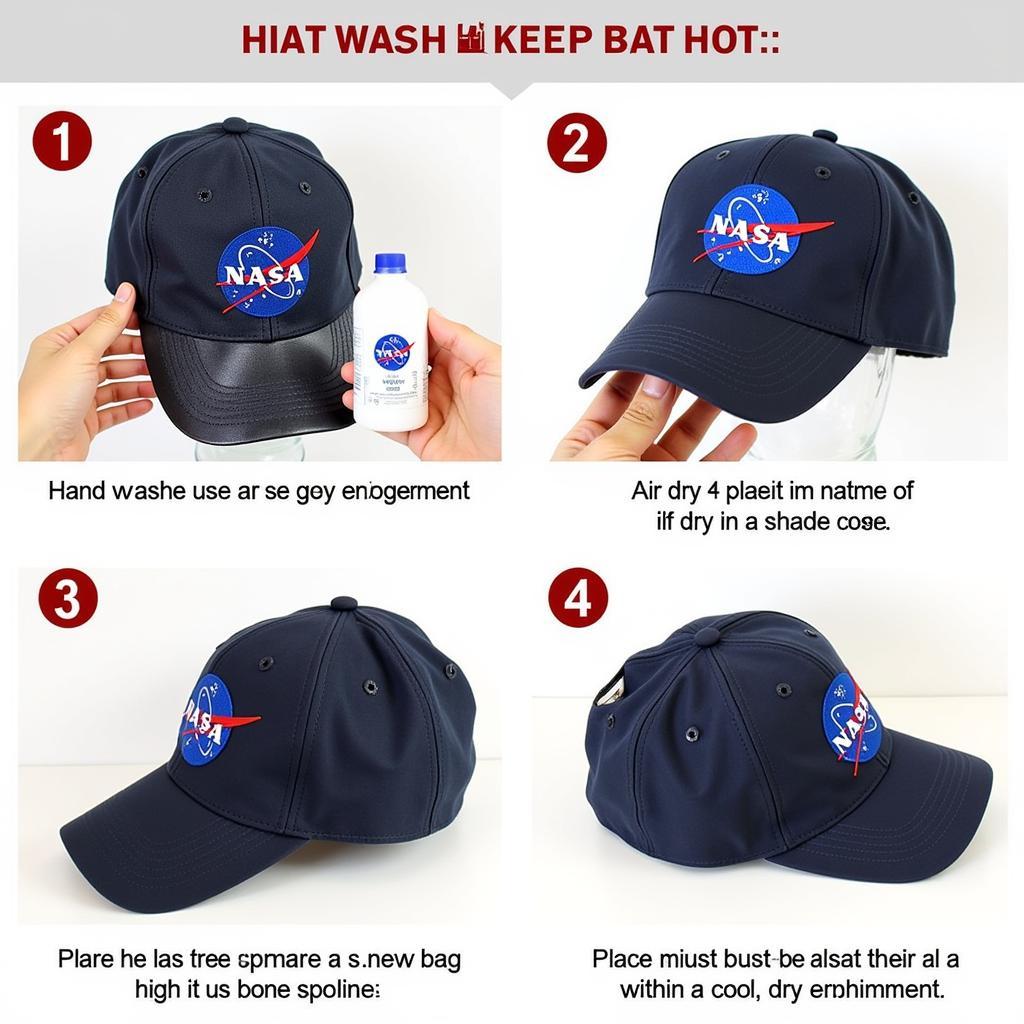 Cách bảo quản mũ NASA hat vintage