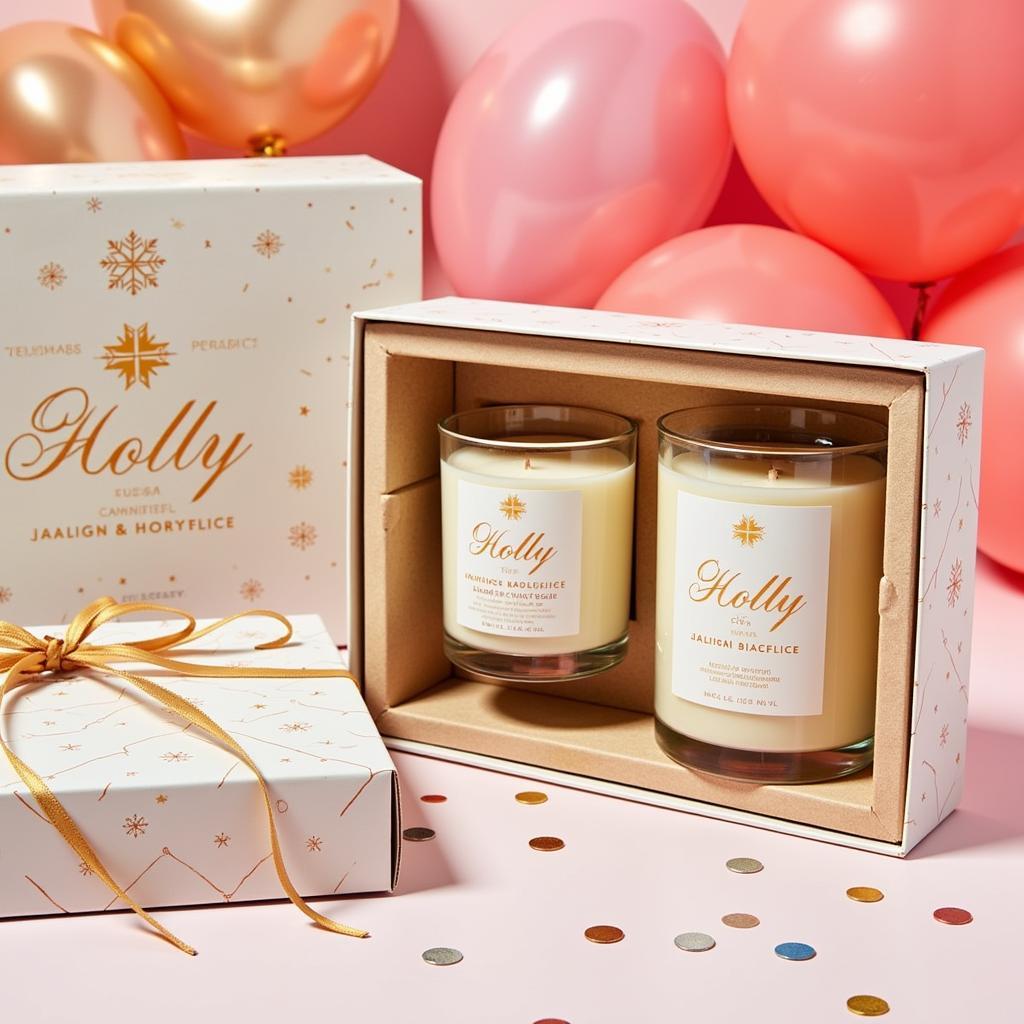 Nến thơm Candle Holly trong hộp quà tặng