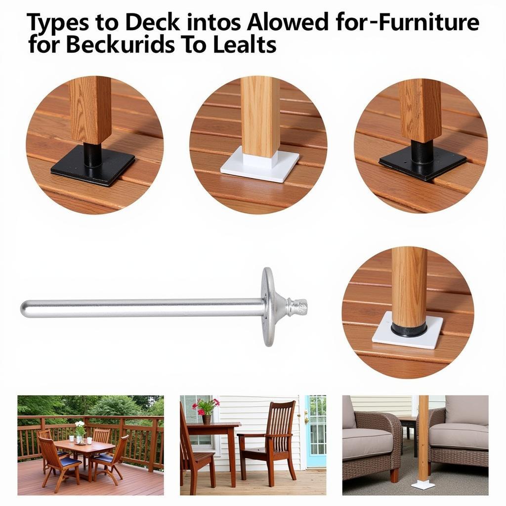 Neo chặn deck anchors for furniture