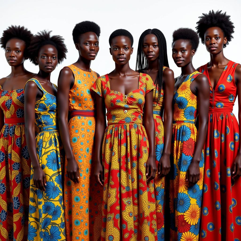 Women Wearing Traditional African Clothing