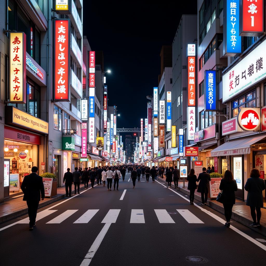 Tokyo Kabukicho về đêm