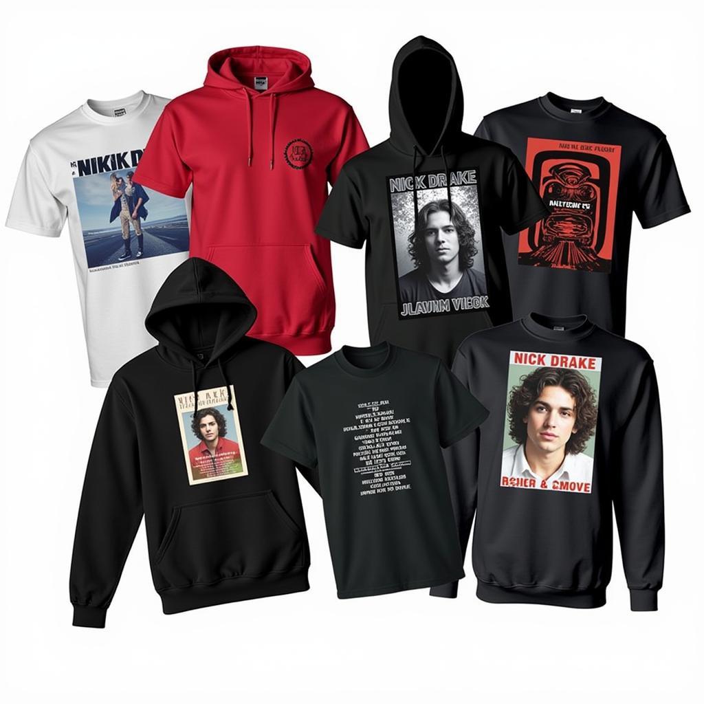 Nick Drake T-shirts and Apparel Display