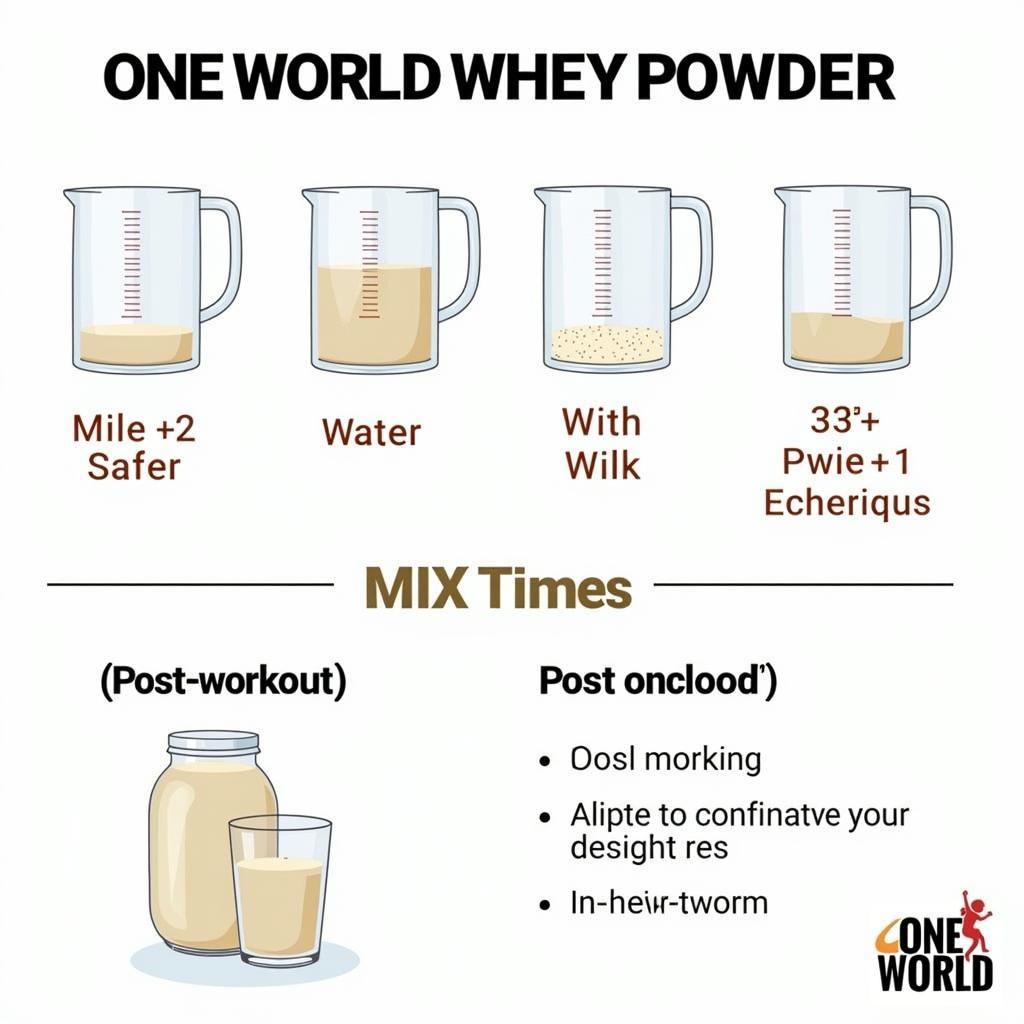 Cách sử dụng One World Whey Powder hiệu quả