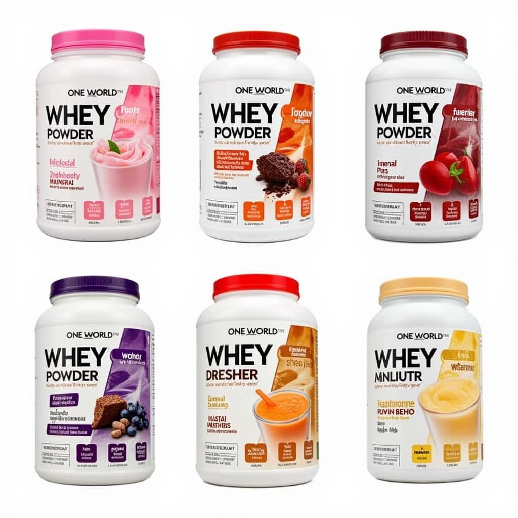 Các hương vị One World Whey Powder