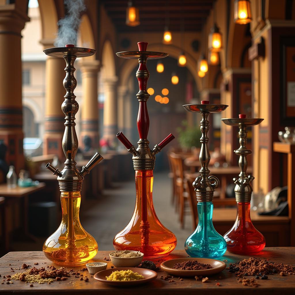 Modern Shisha Pipes in Egypt