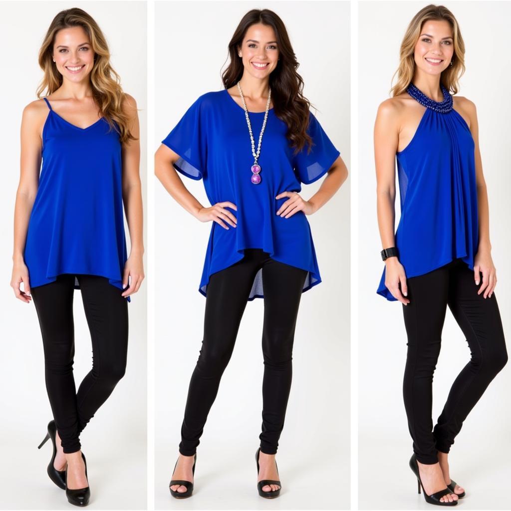 Styling a royal blue dance top