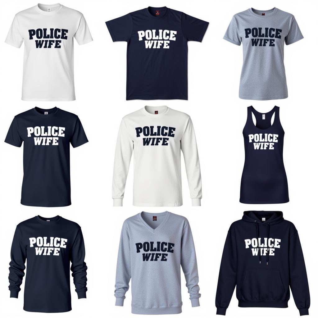 Different Styles and Fits of Police Wife Shirts