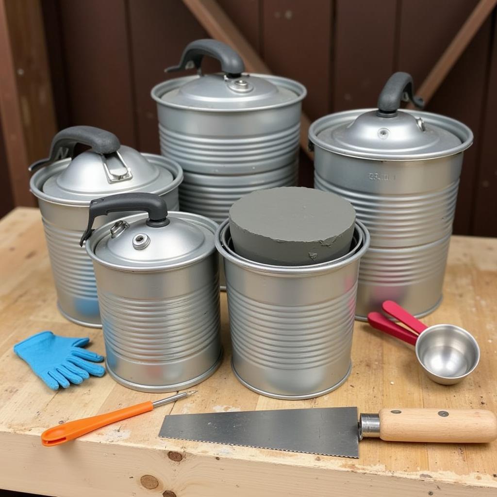 Portable Cement Can for Easy Use