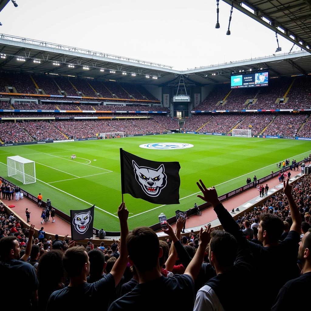 Predator Head Stadium Banner