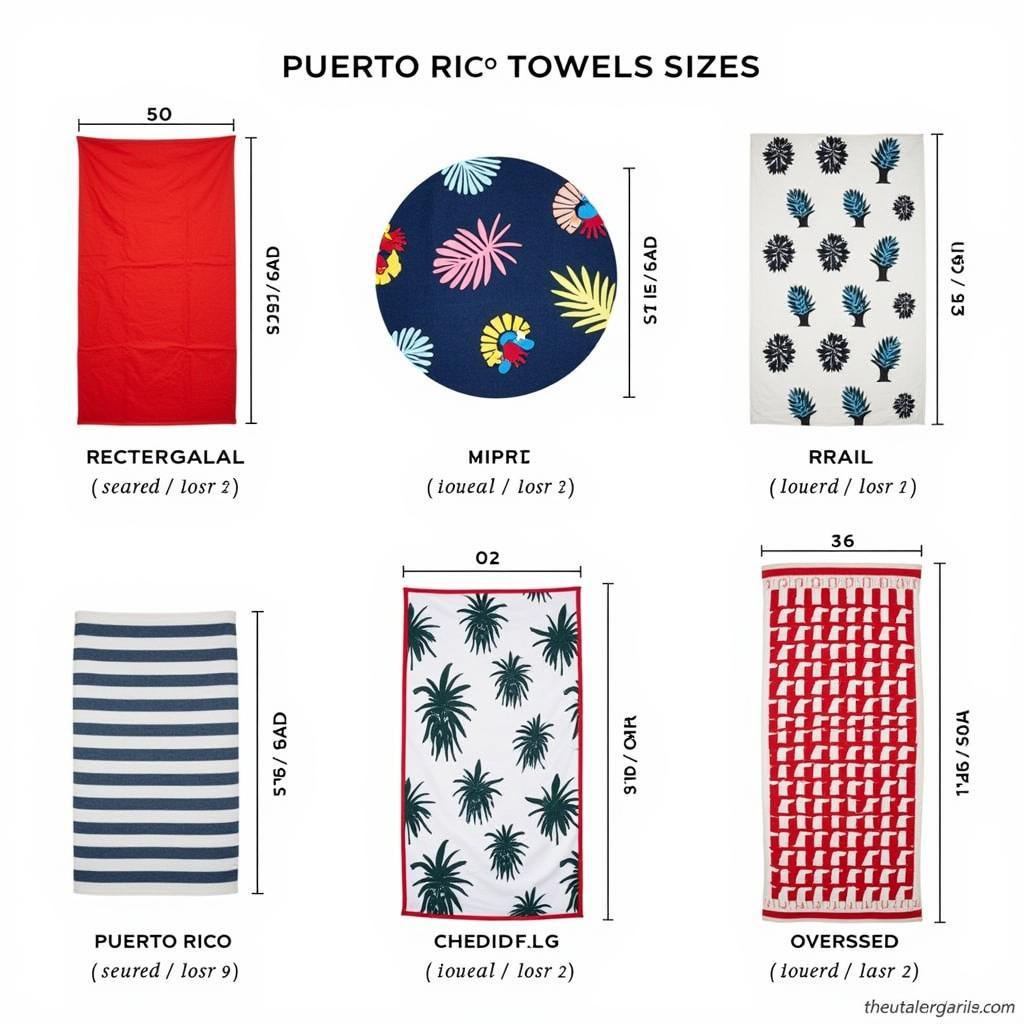 Puerto Rico Towel Sizes and Designs