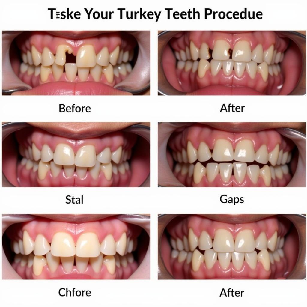 Hình ảnh minh họa các ca làm răng sứ Turkey Teeth thực tế