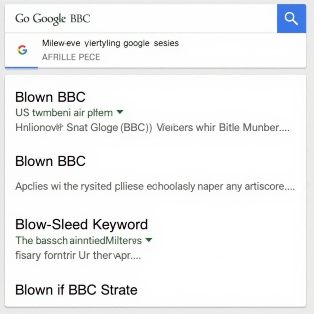 Refining Search Queries for "Blown BBC"