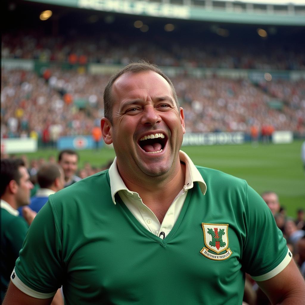 Retro Ireland Rugby Shirt Fan