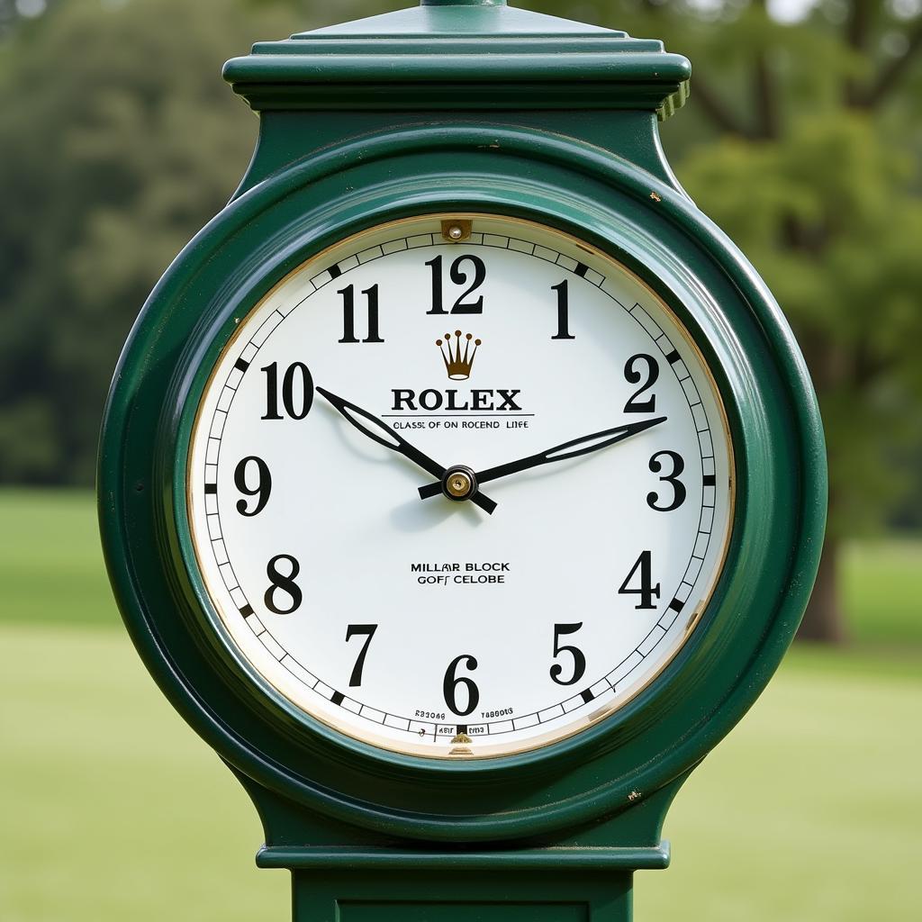 Rolex Golf Course Clock: Classic Design