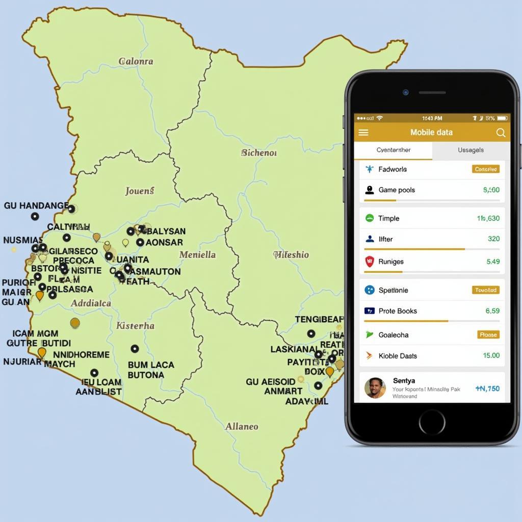 Safaricom mobile internet coverage in Kenya