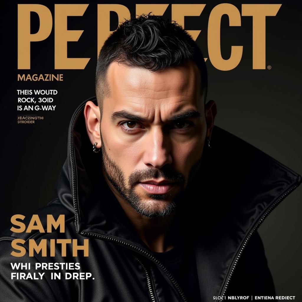 Sam Smith on the cover of Perfect Magazine