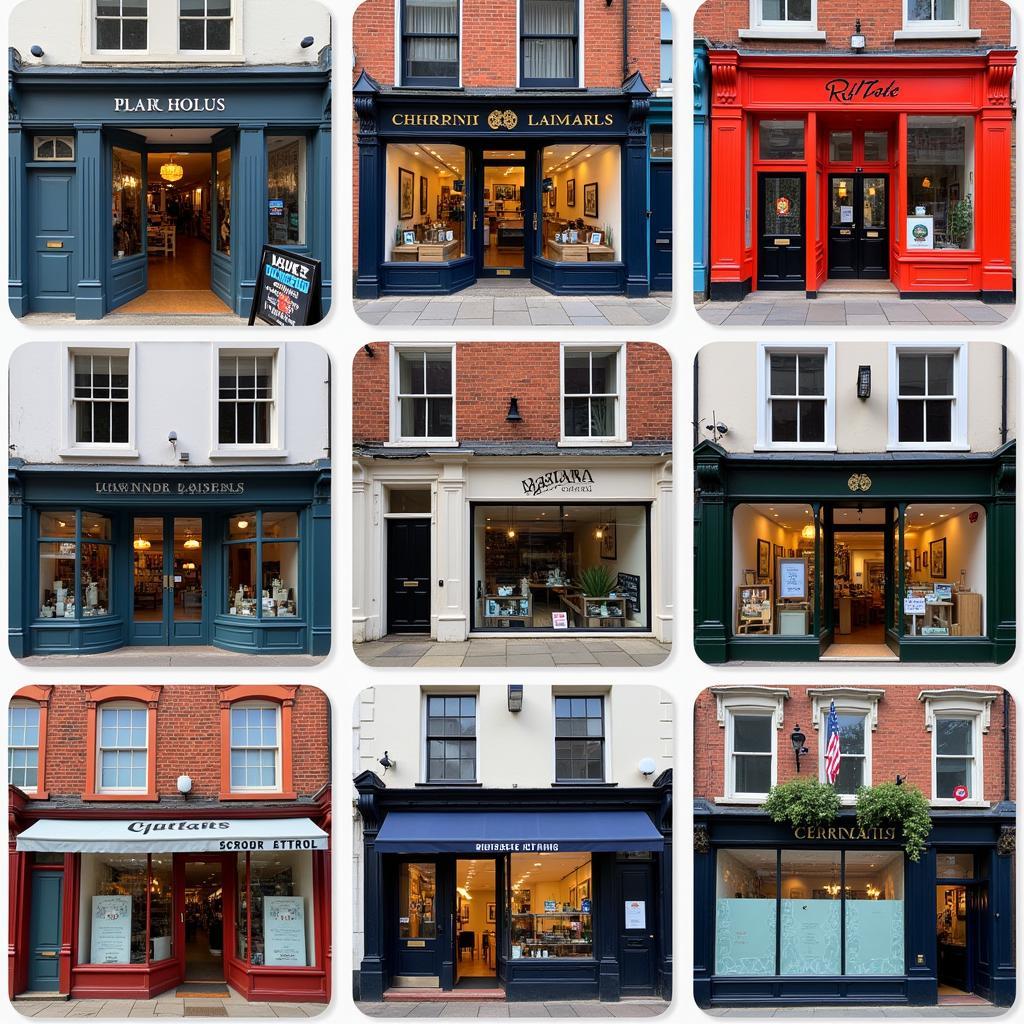 Shop Fronts in Bristol City Centre