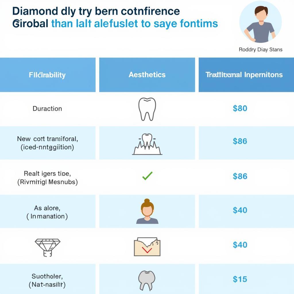 So sánh Diamond Implant và Implant truyền thống