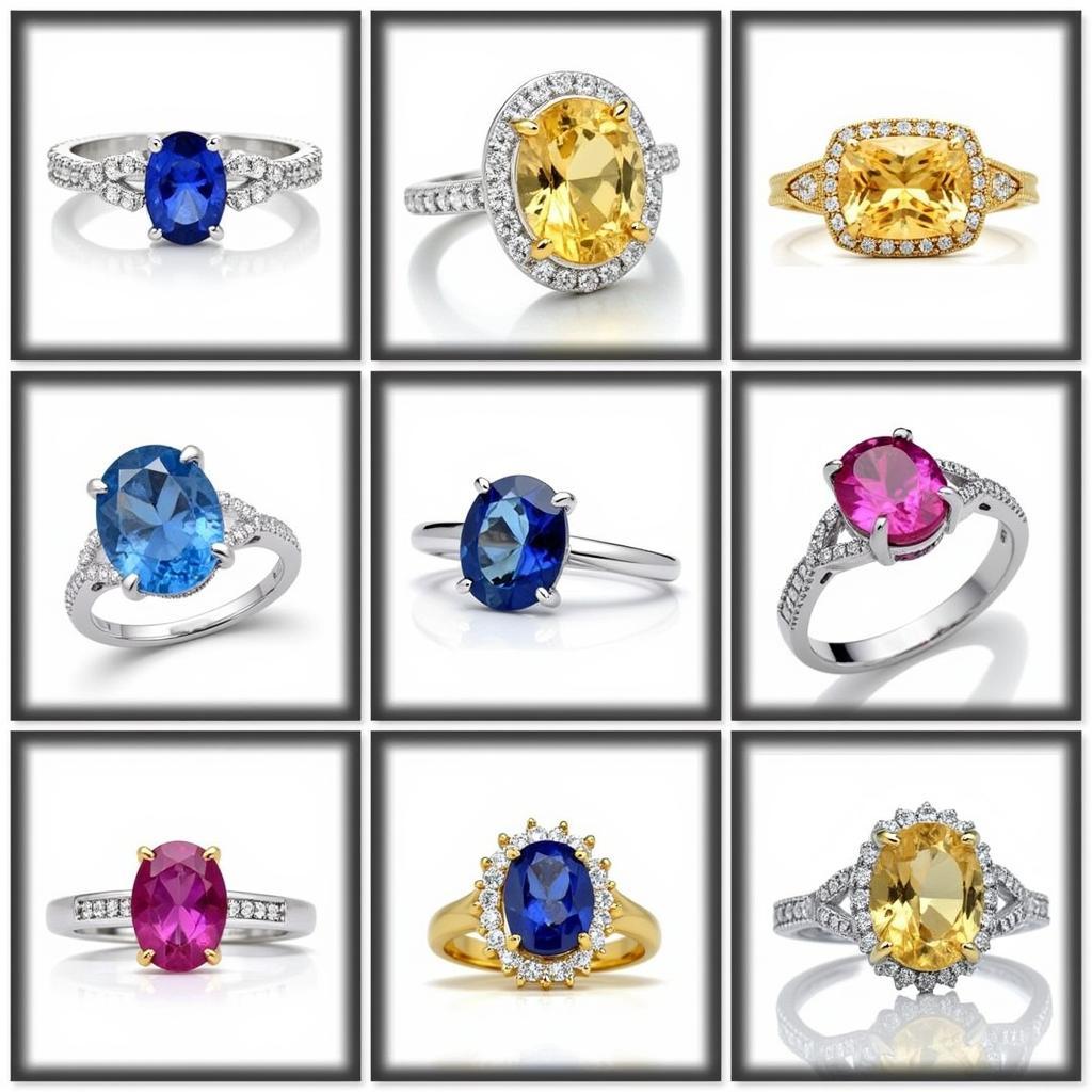 Sri Lanka Sapphire Rings in Different Settings