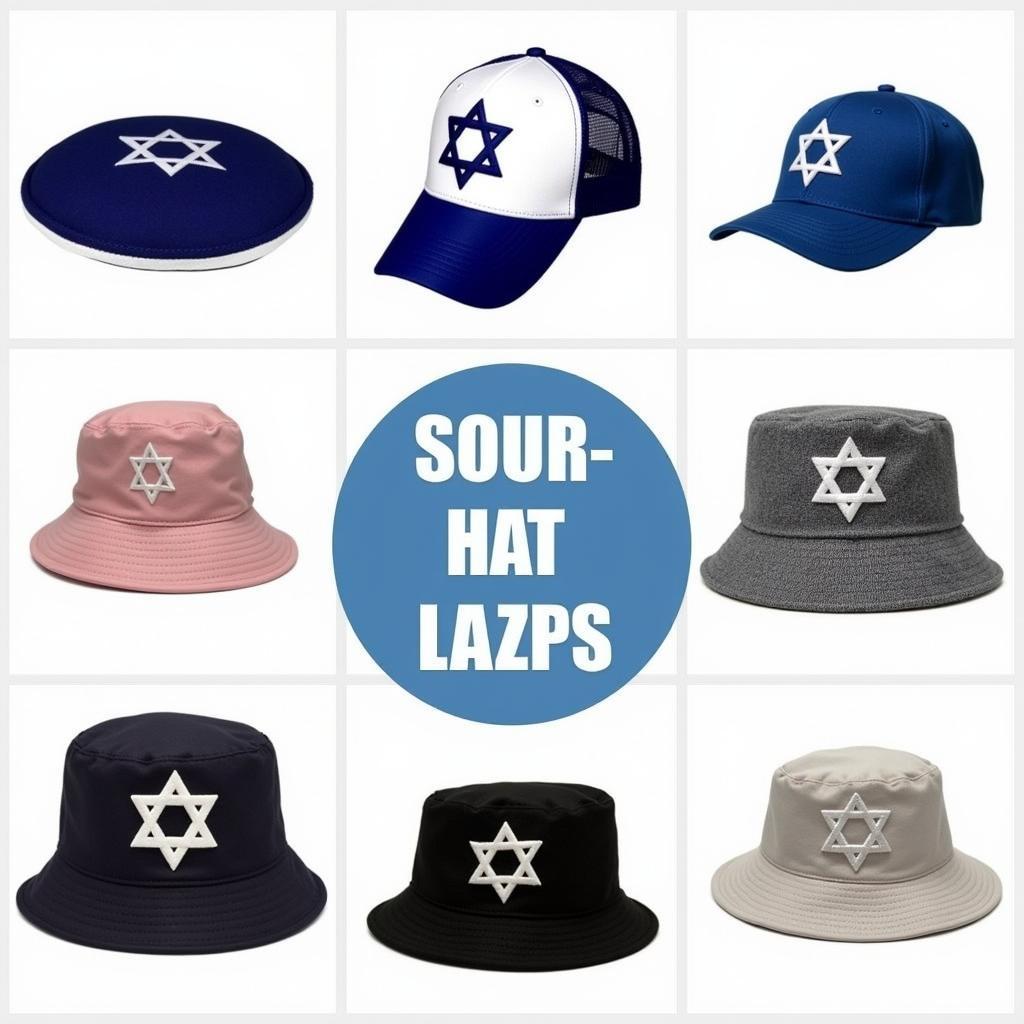 Different Styles of Star of David Hats