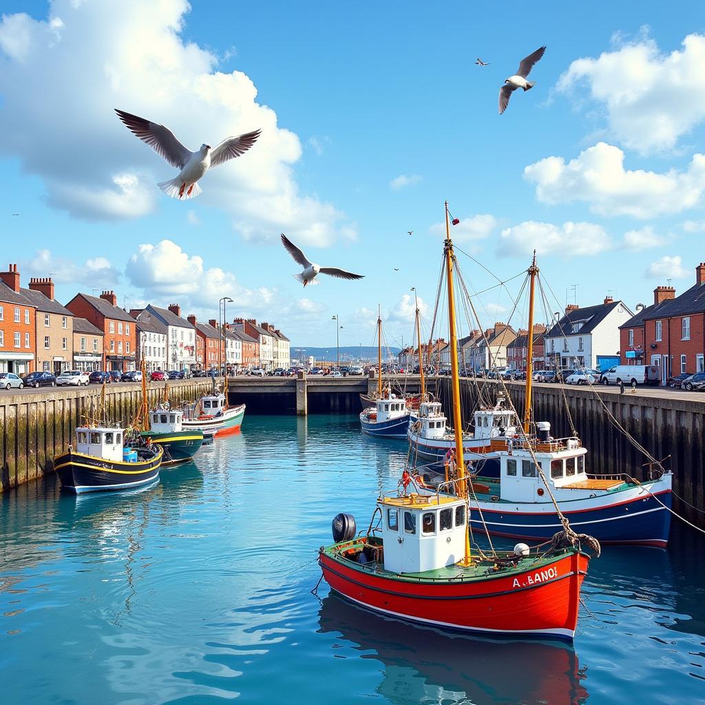 Stonehaven Harbour Scotland Fishing Boats