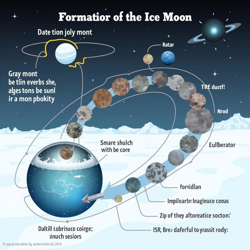 Evolution of lunar rocks over time