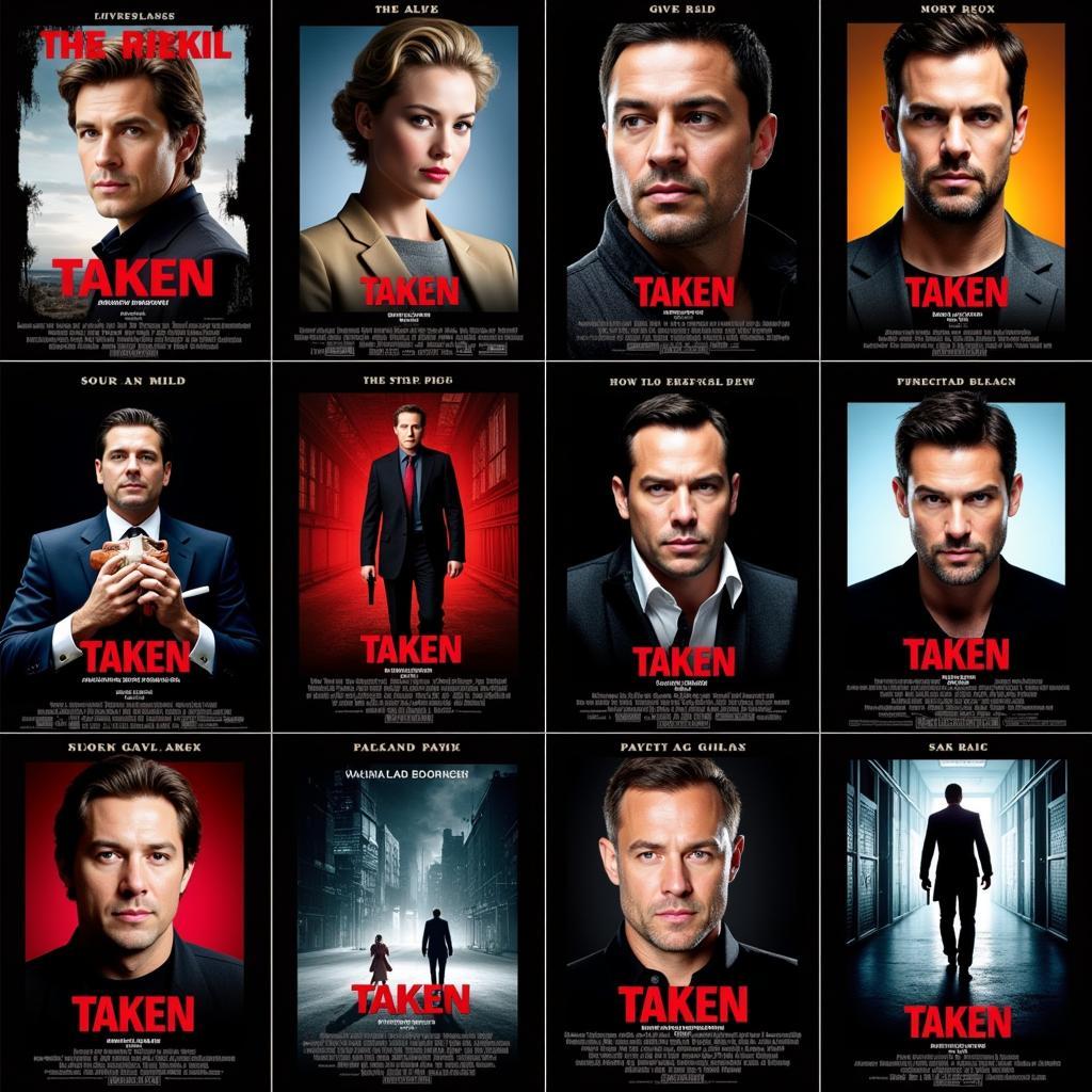 Parodies of the Taken Movie Poster