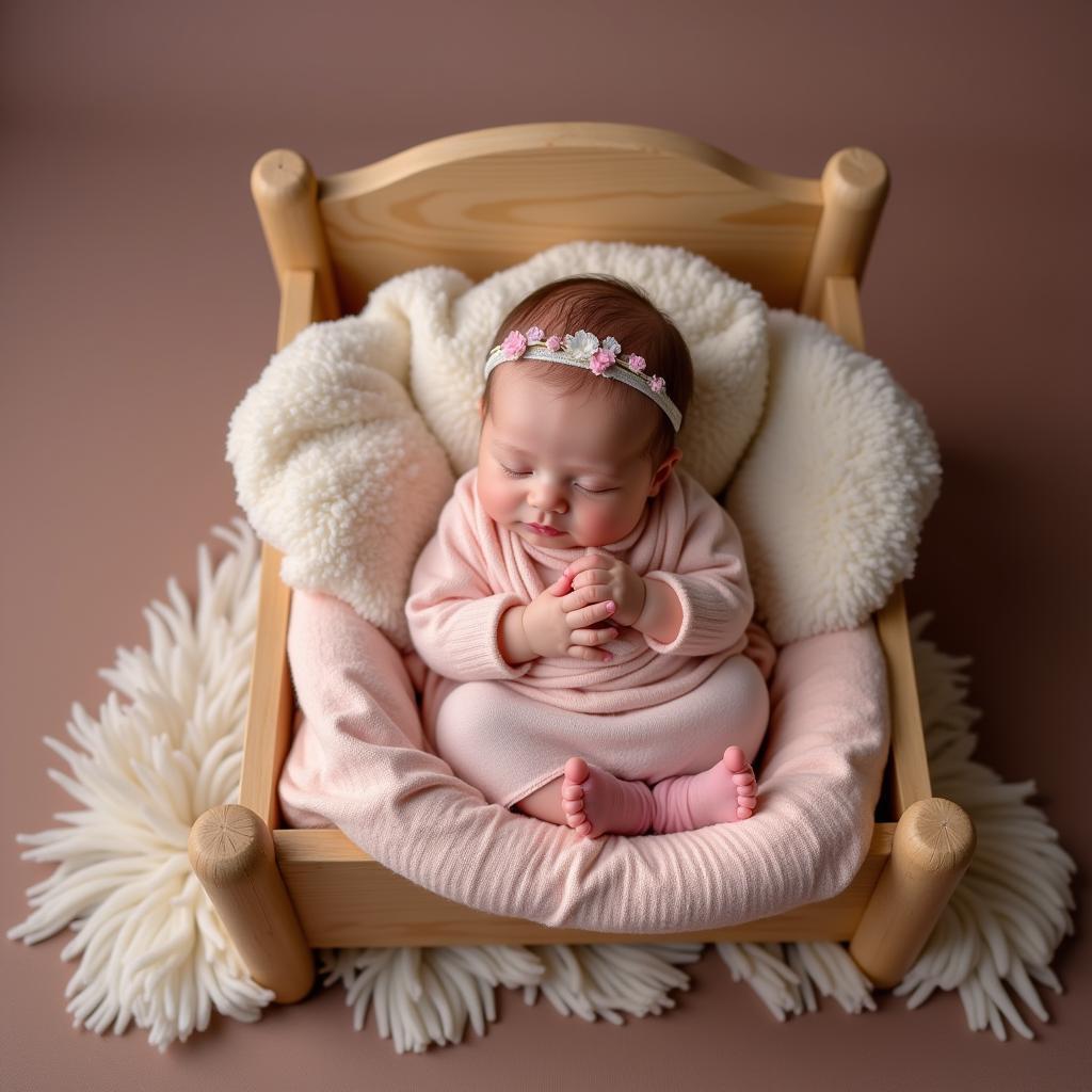 Tạo ra kỷ niệm kỳ diệu với newborn bed prop photography