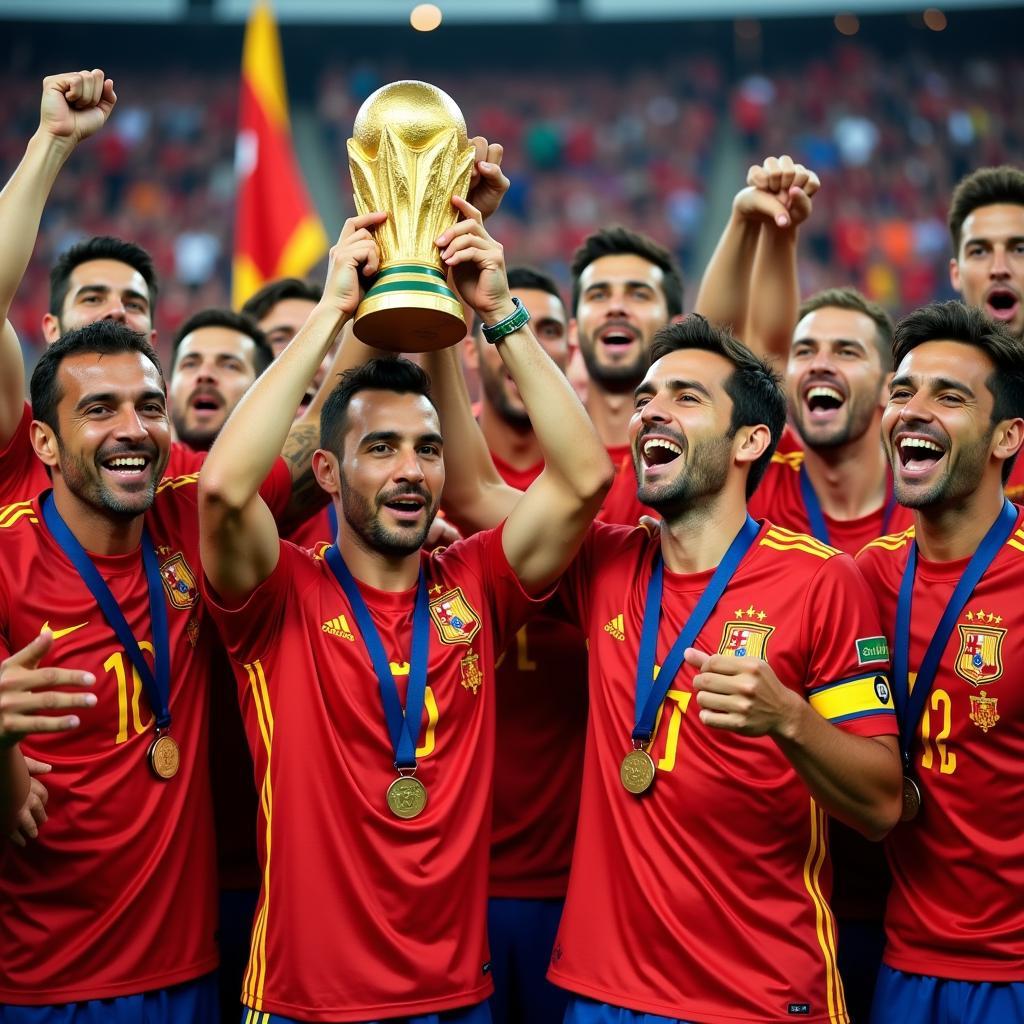 Spain 2010 World Cup Victory Celebration