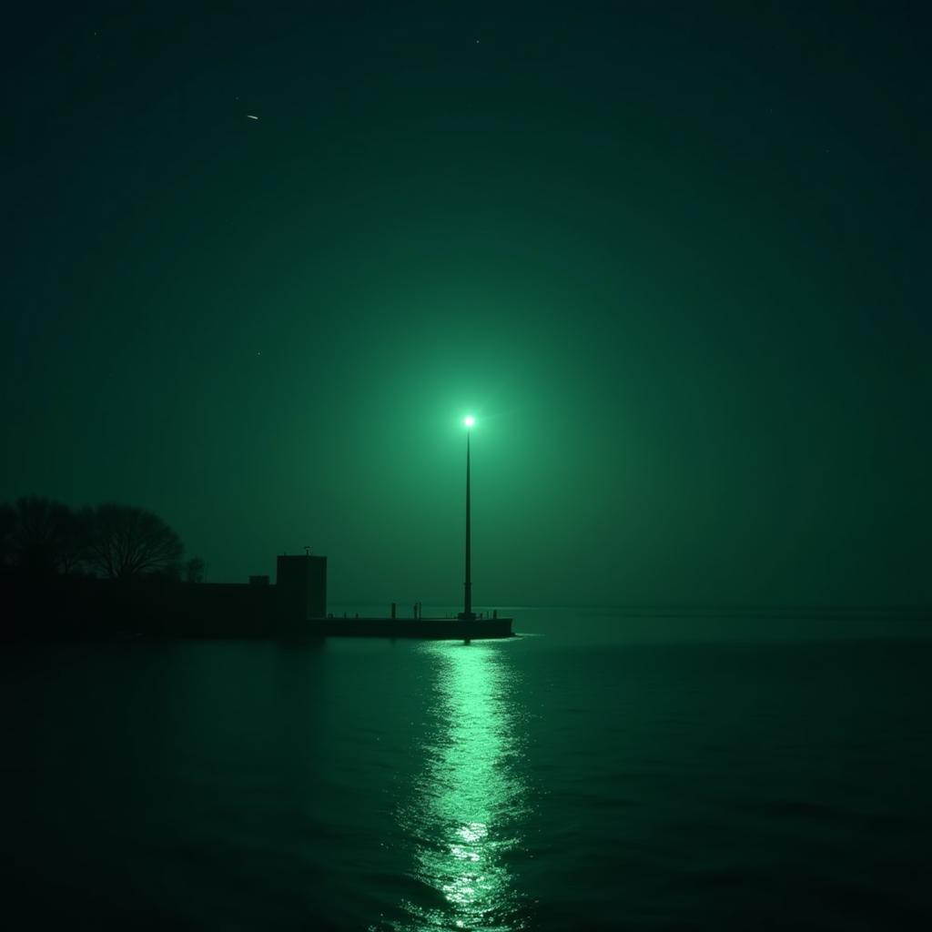 The Green Light at the End of the Dock