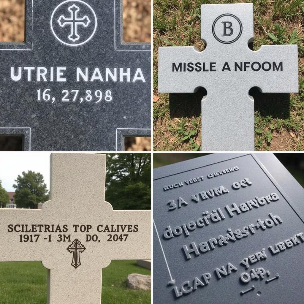 Designing and Personalizing Grave Cross Markers