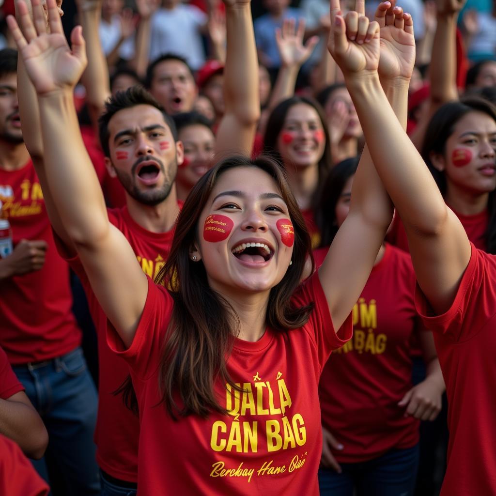 Cổ động viên "Đội Bóng Đá" với tinh thần chiến đấu bất diệt, luôn sát cánh cùng đội bóng.