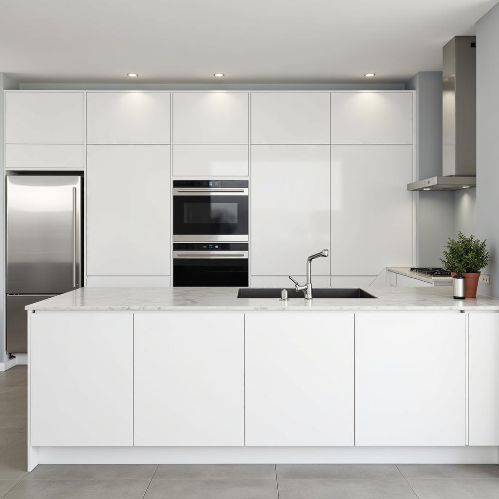 Modern Kitchen with M P Cabinet