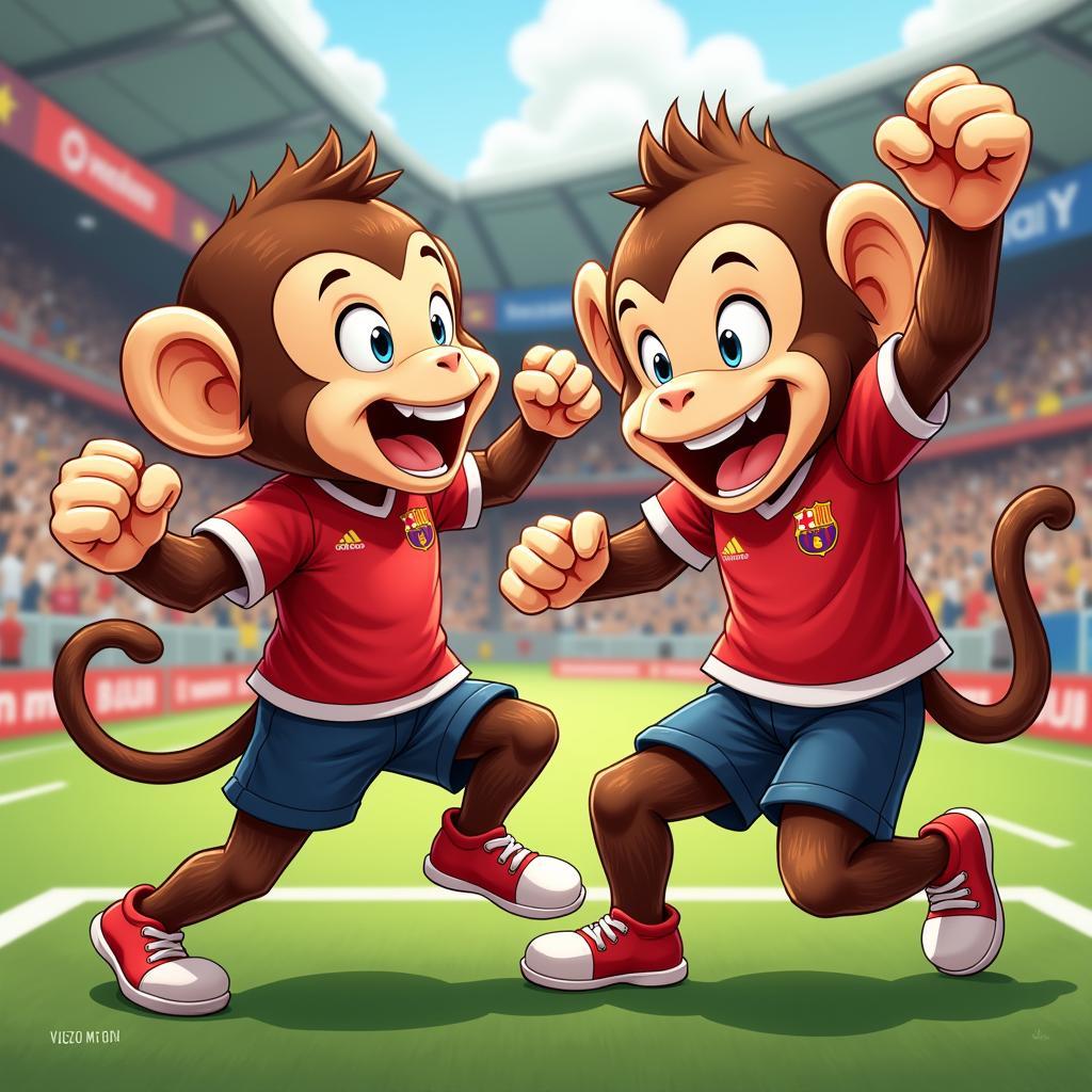 Twin Monkey Biểu Tượng Đội Bóng