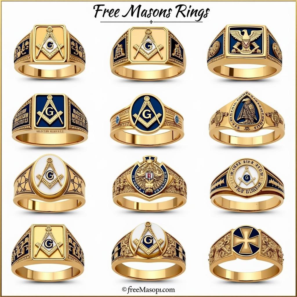 Types of Free Masons Rings