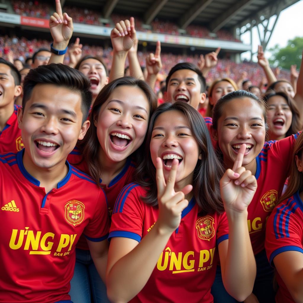 United Fanbase Supporting Đội Bóng Đá