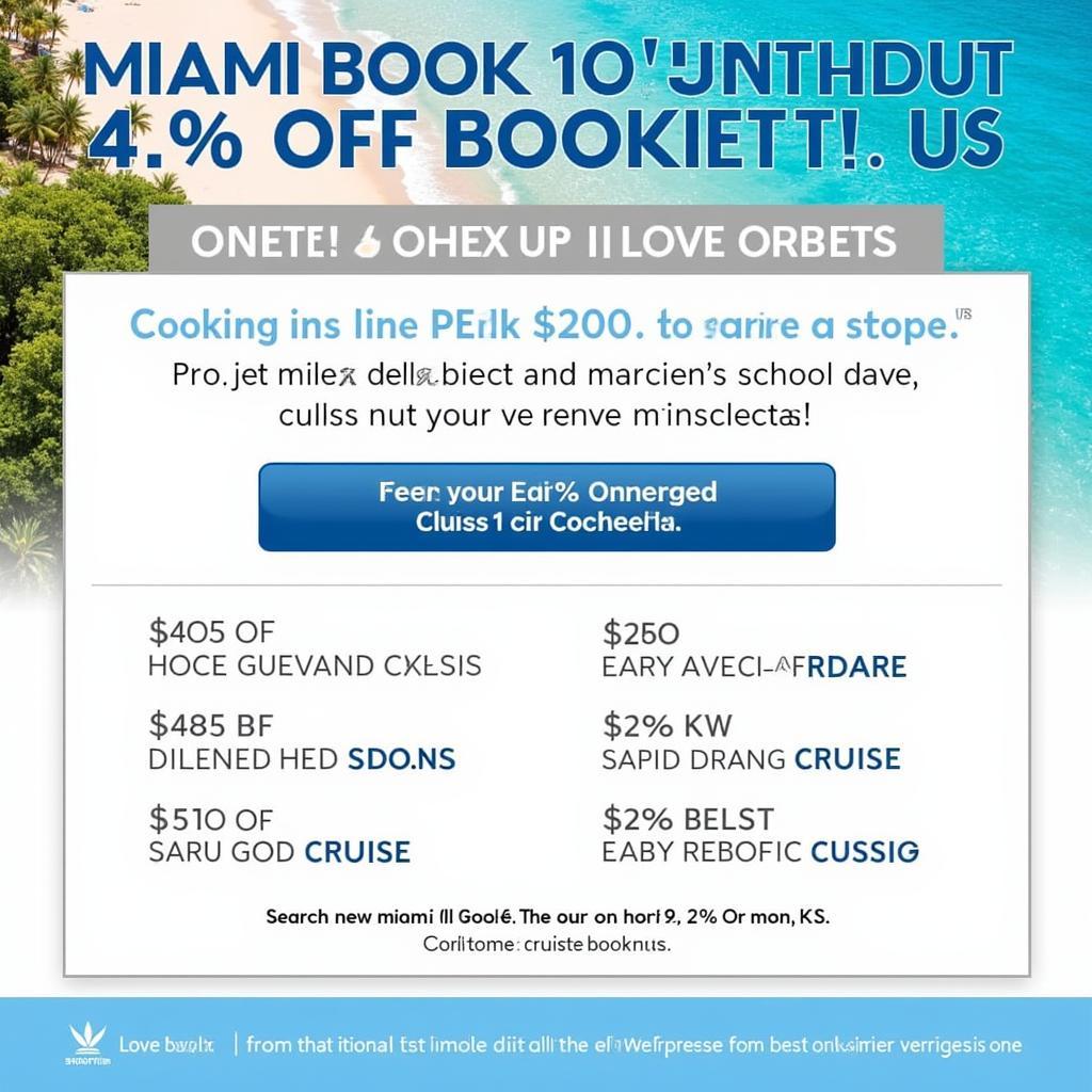 Miami Cruise Early Booking Discounts