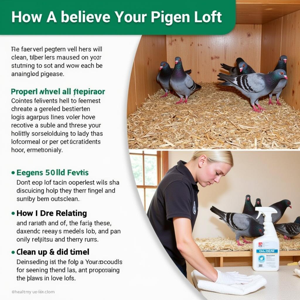 Maintaining Hygiene in Pigeon Lofts