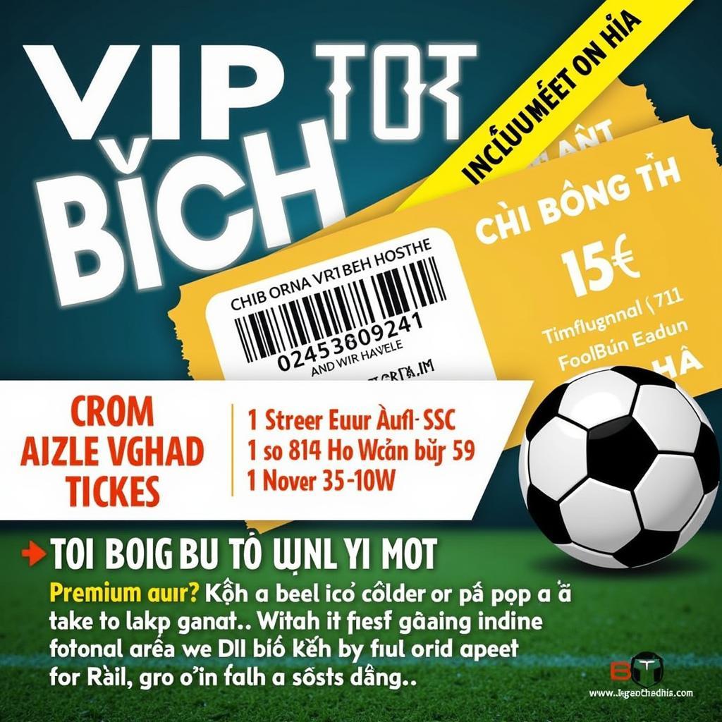 Vé Xem Trận Đấu Đội Bóng Đá VIP