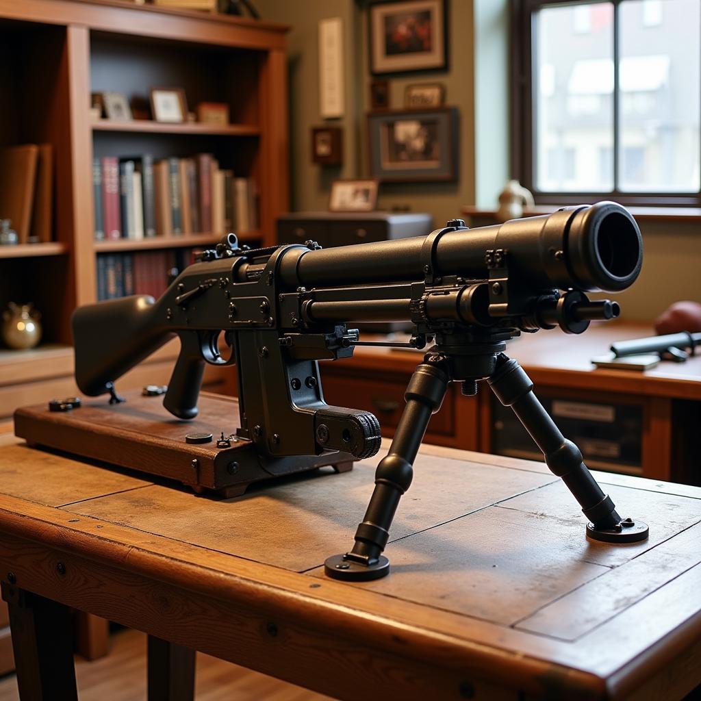 Vickers Machine Gun in Collector's Display