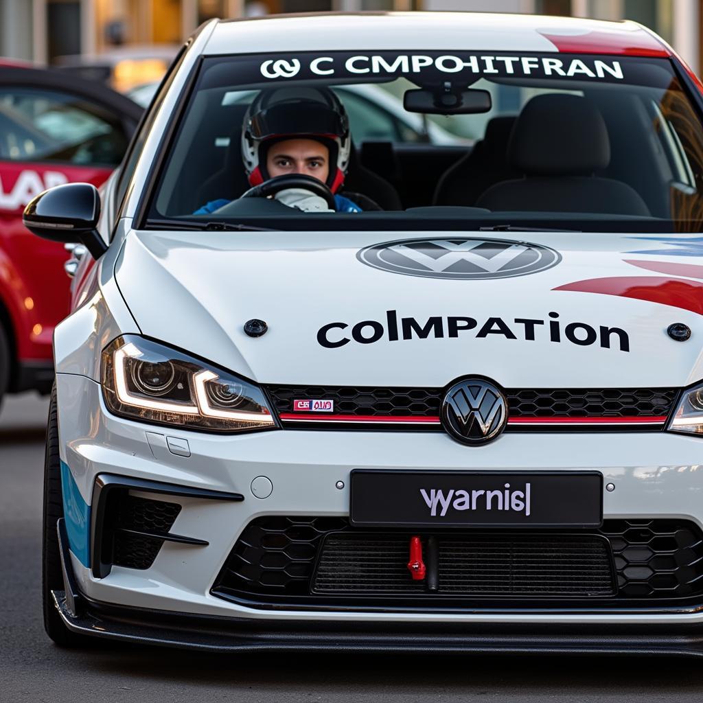 Chiếc xe VW Golf GTI trong cuộc đua VW Competition