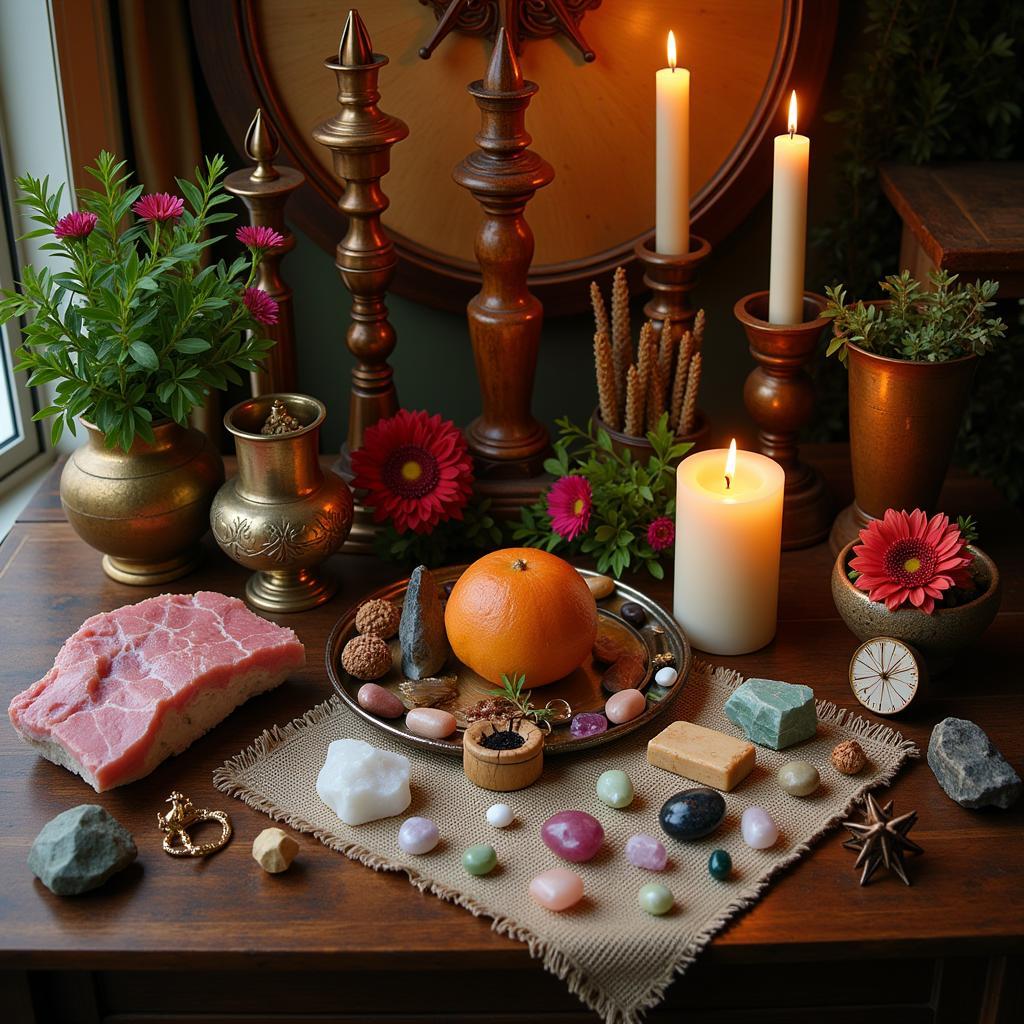 Wheel of the Year Altar Decorations