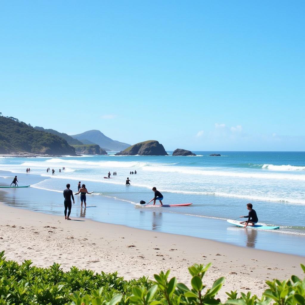 White Plains Beach: Beginner Surfing in Oahu