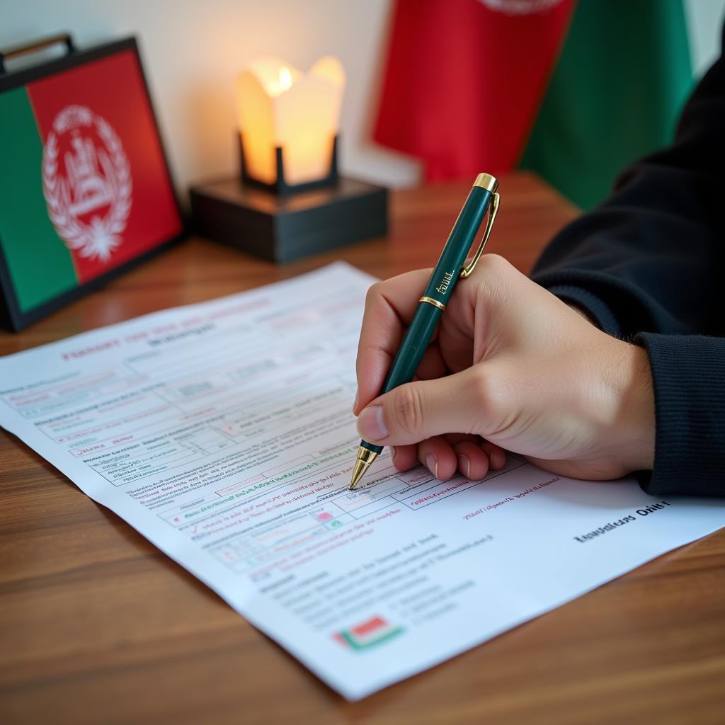 Xin visa Iran cho người Afghanistan