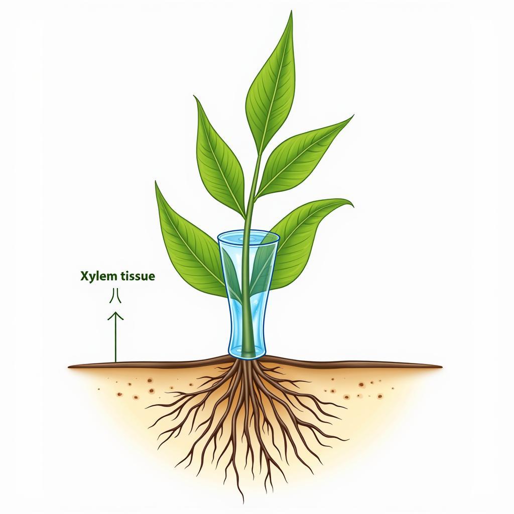 Xylem Transporting Water