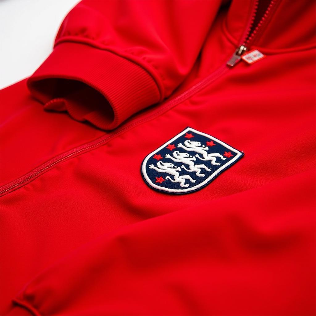 Close up view of the 1966 England tracksuit top