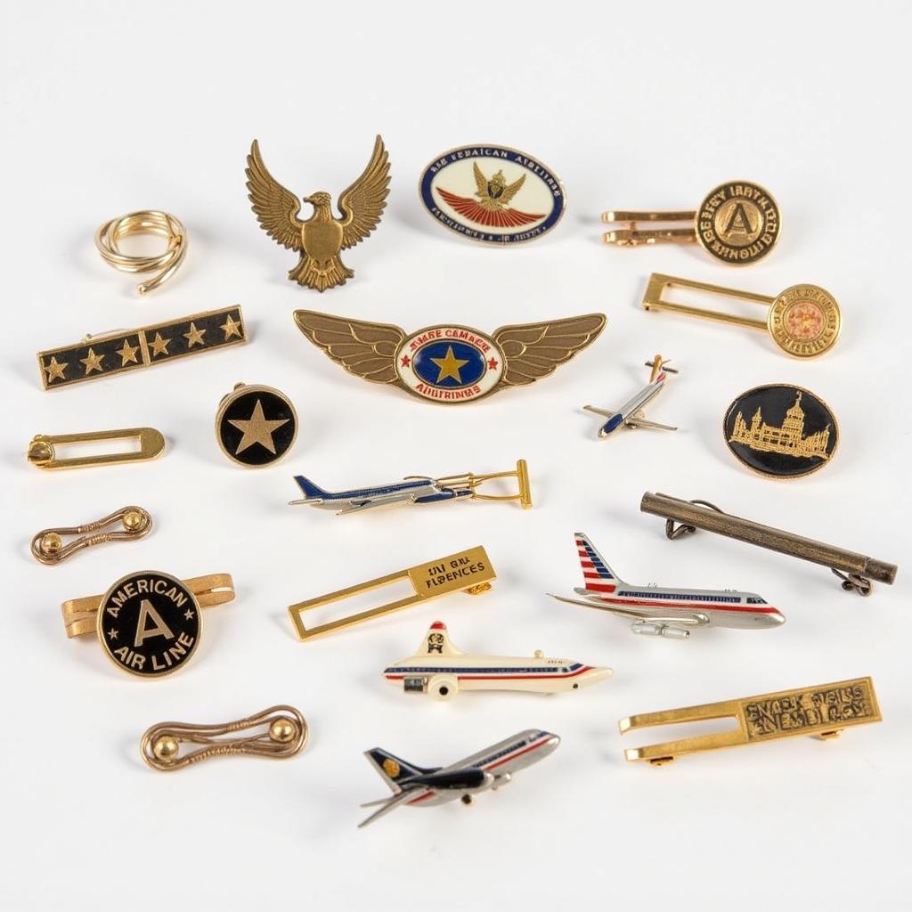 Collection of American Airlines Tie Clips