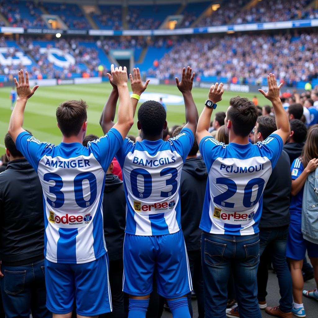 Ansu Fati Brighton Jersey Fans Celebrating