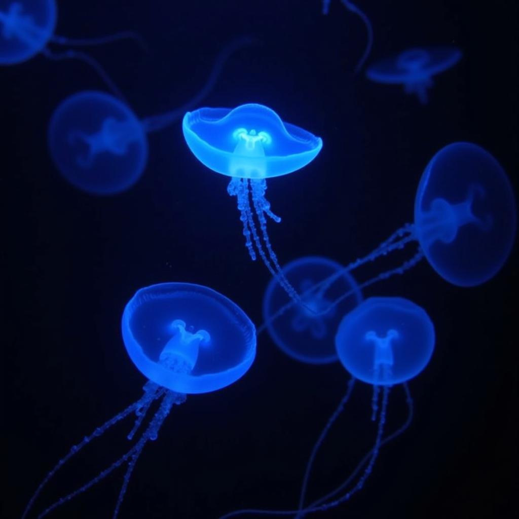 Aurora Jellies in the Deep Sea