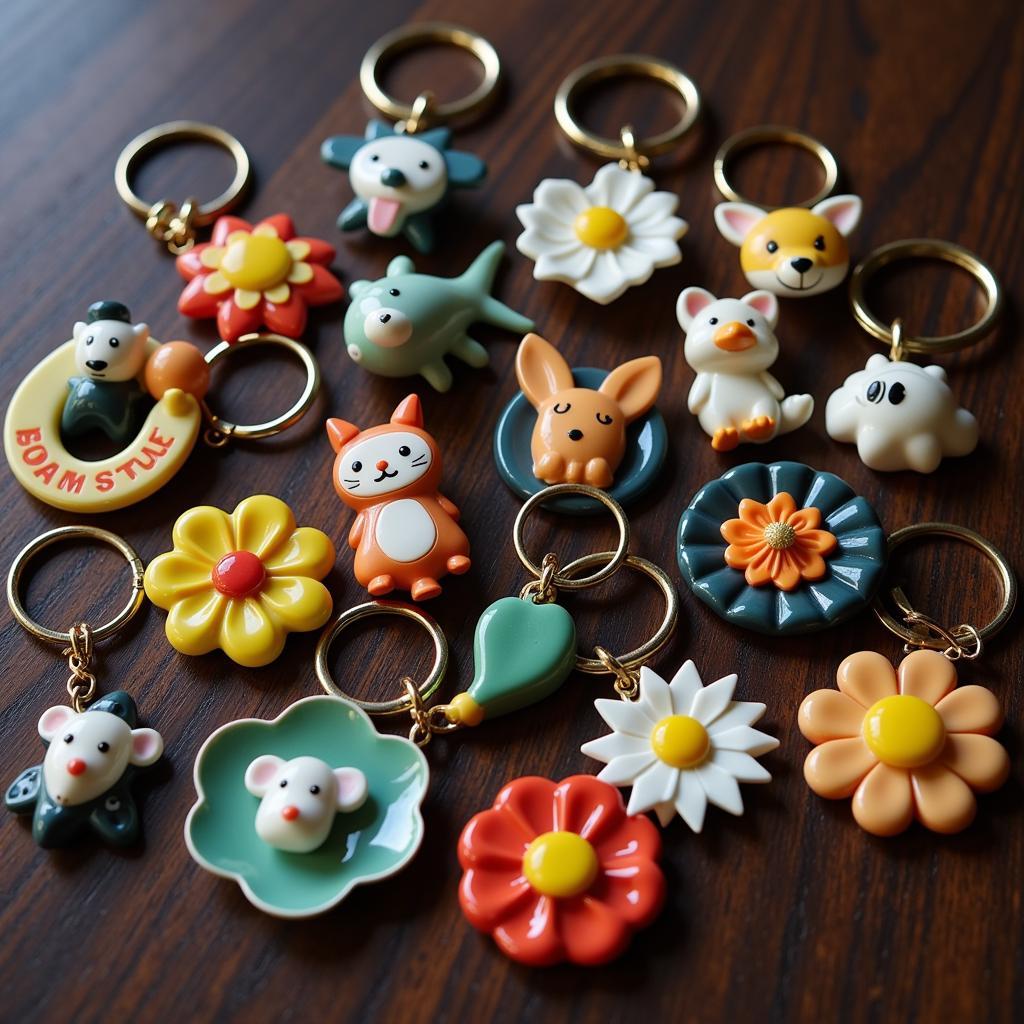 Vintage Avon Key Ring Collection